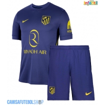 Camisa de time de futebol Atletico Madrid Replicas 2º Equipamento Infantil 2025-26 Manga Curta (+ Calças curtas)